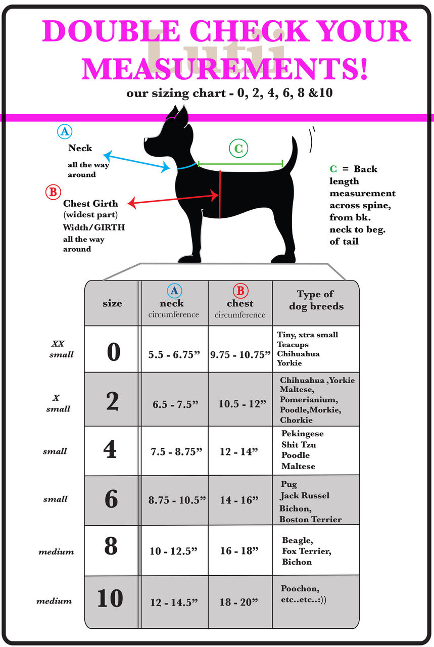 Dog Measurements Chart