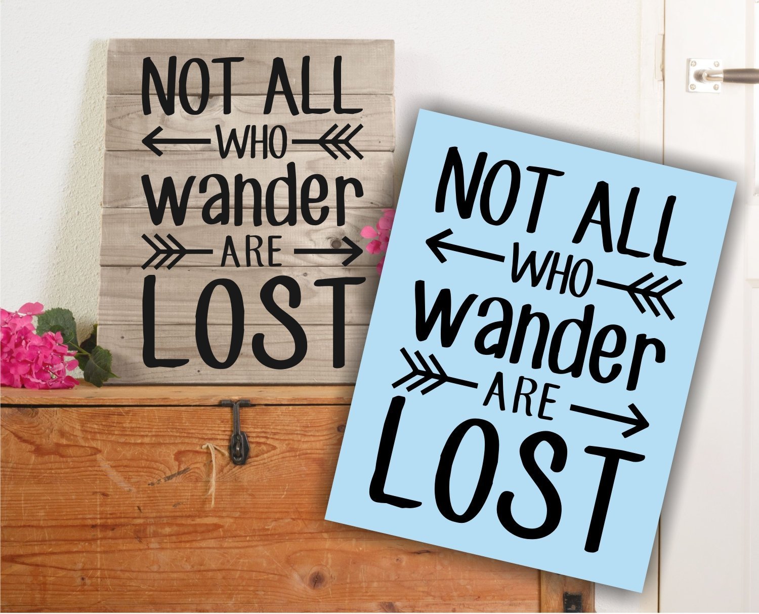 Not All Who Wander Are Lost Stencil Design for Fabric and T-Shirt ...