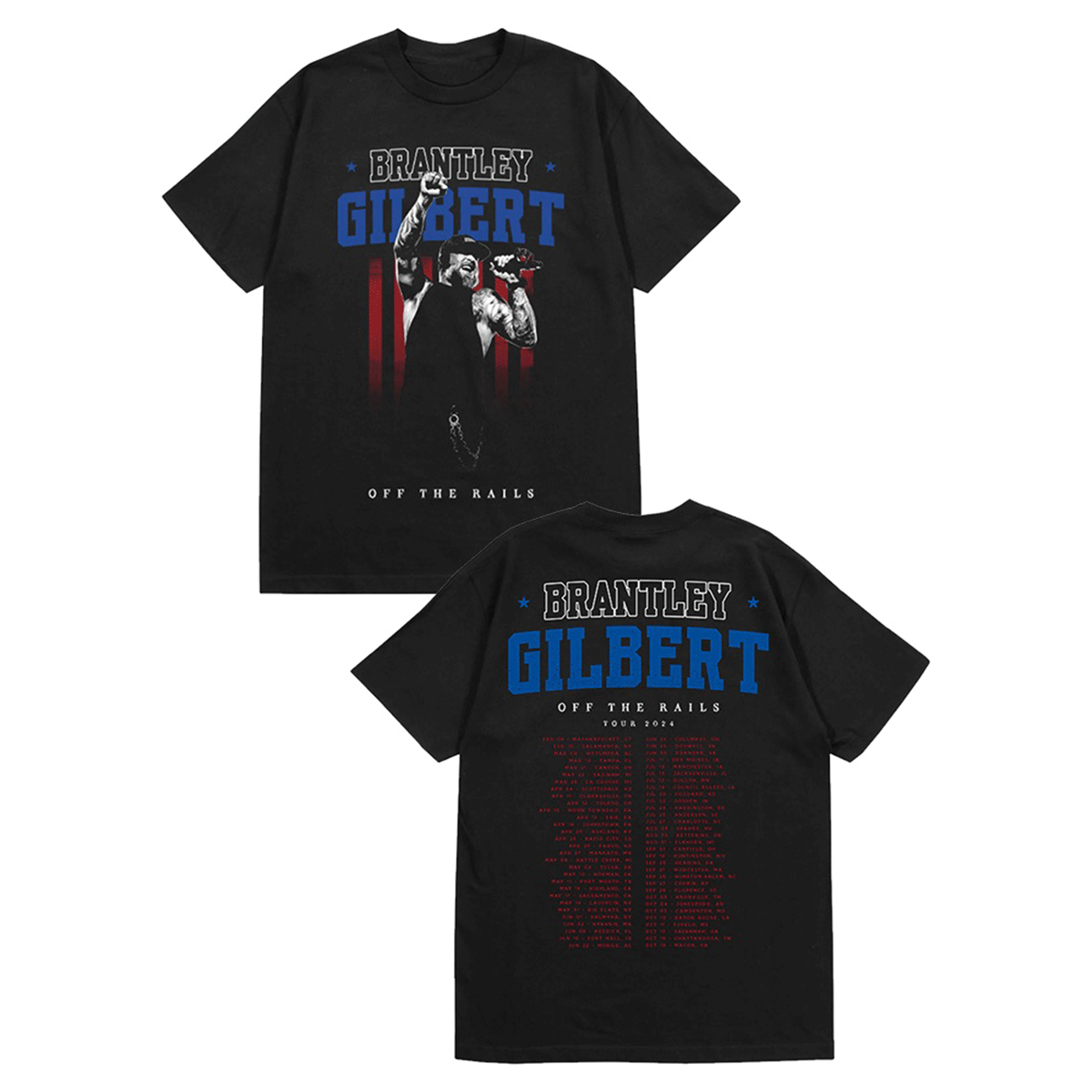 Off The Rails Tour 2024 Tee - Brantley Gilbert product image