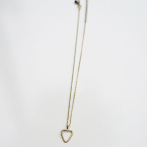 Dainty Triangle Layering Necklace