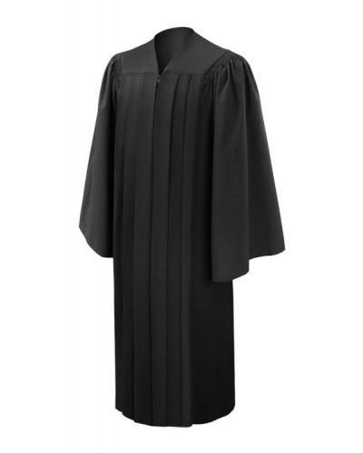 Deluxe Black Bachelors Graduation Gown - Academic Regalia – GradCanada