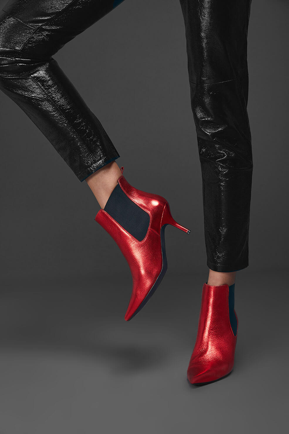 anine bing red stevie boots