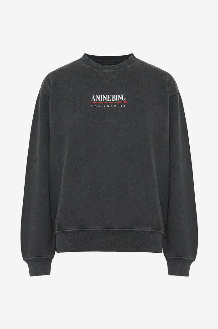 washed black sweatshirt