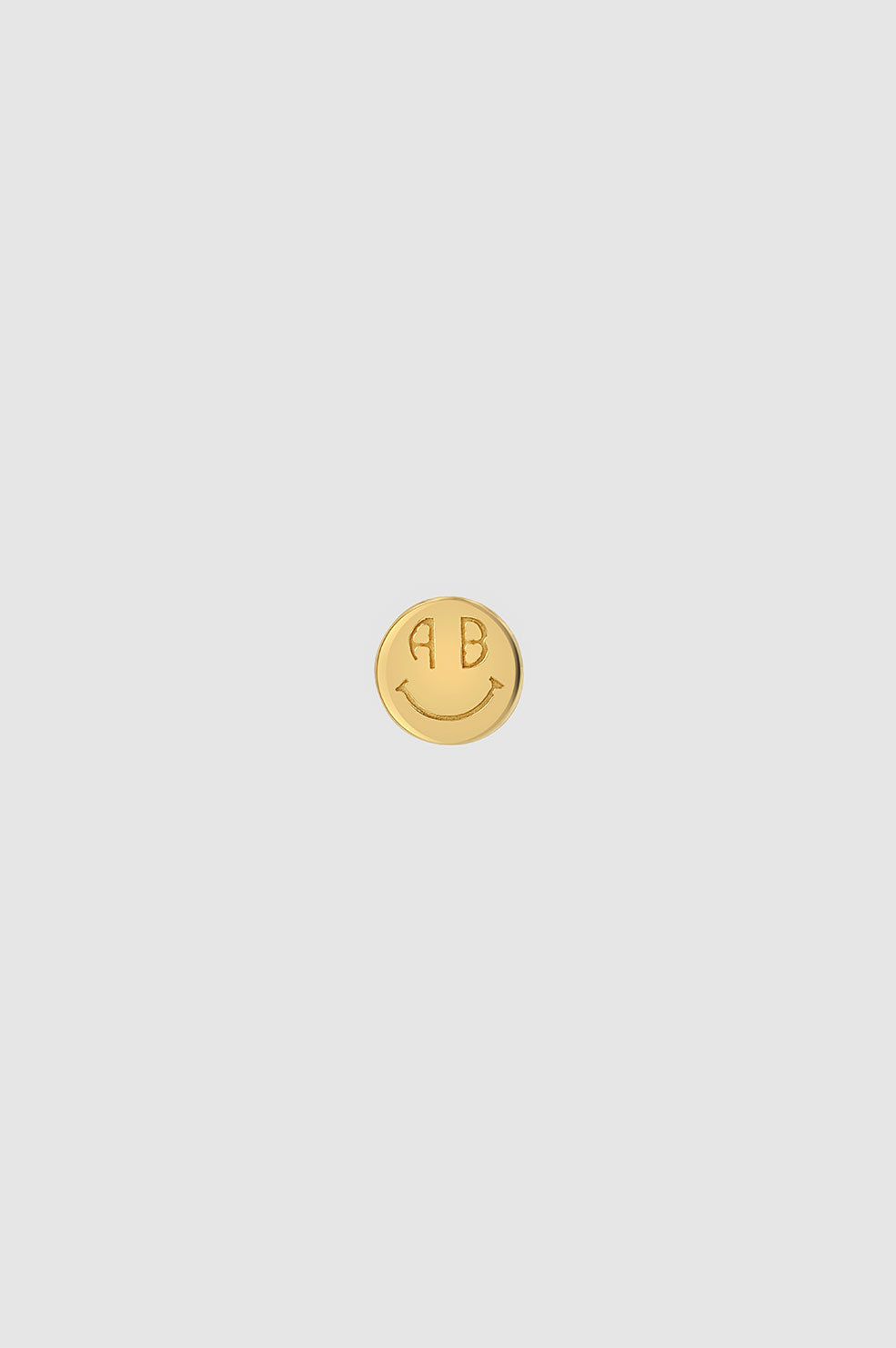 ANINE BING Mini Smile Stud in 14k Gold