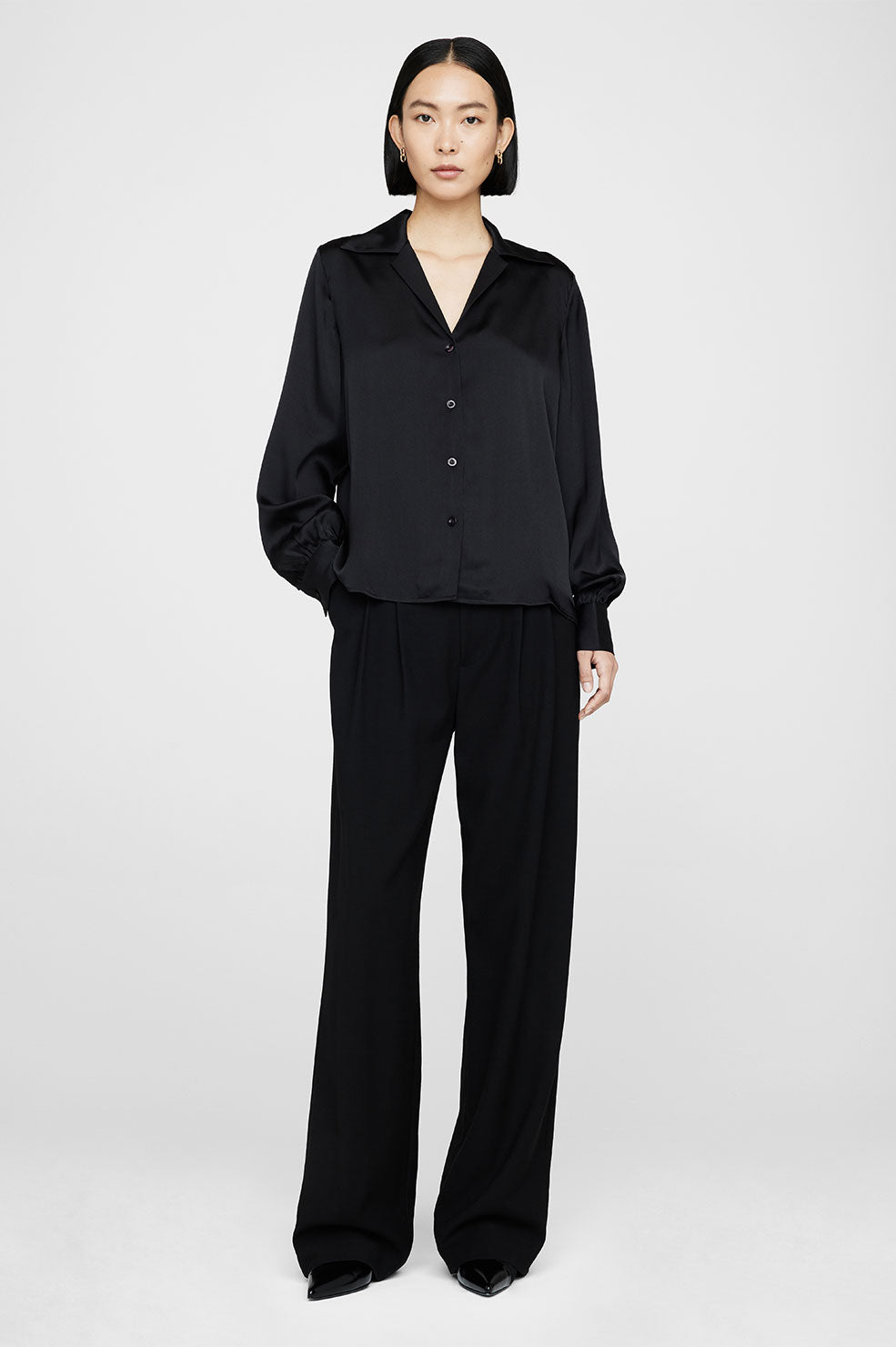 ANINE BING Mylah Shirt in Black