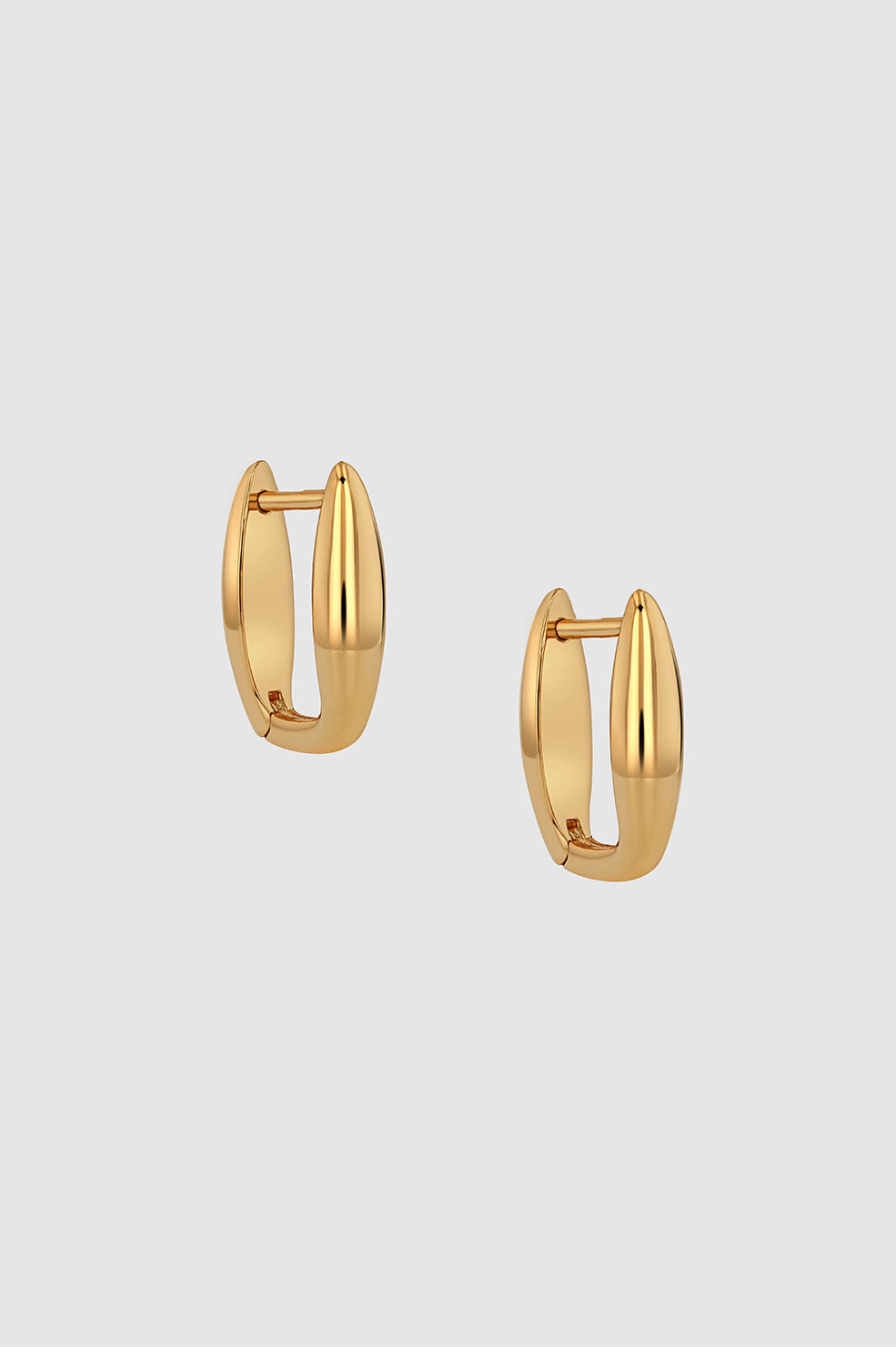 ANINE BING Oval Link Earrings in Gold