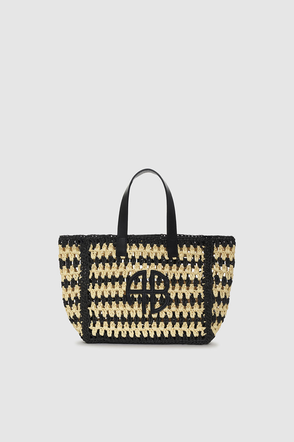 Maya Tote - Black Oversized Embossed