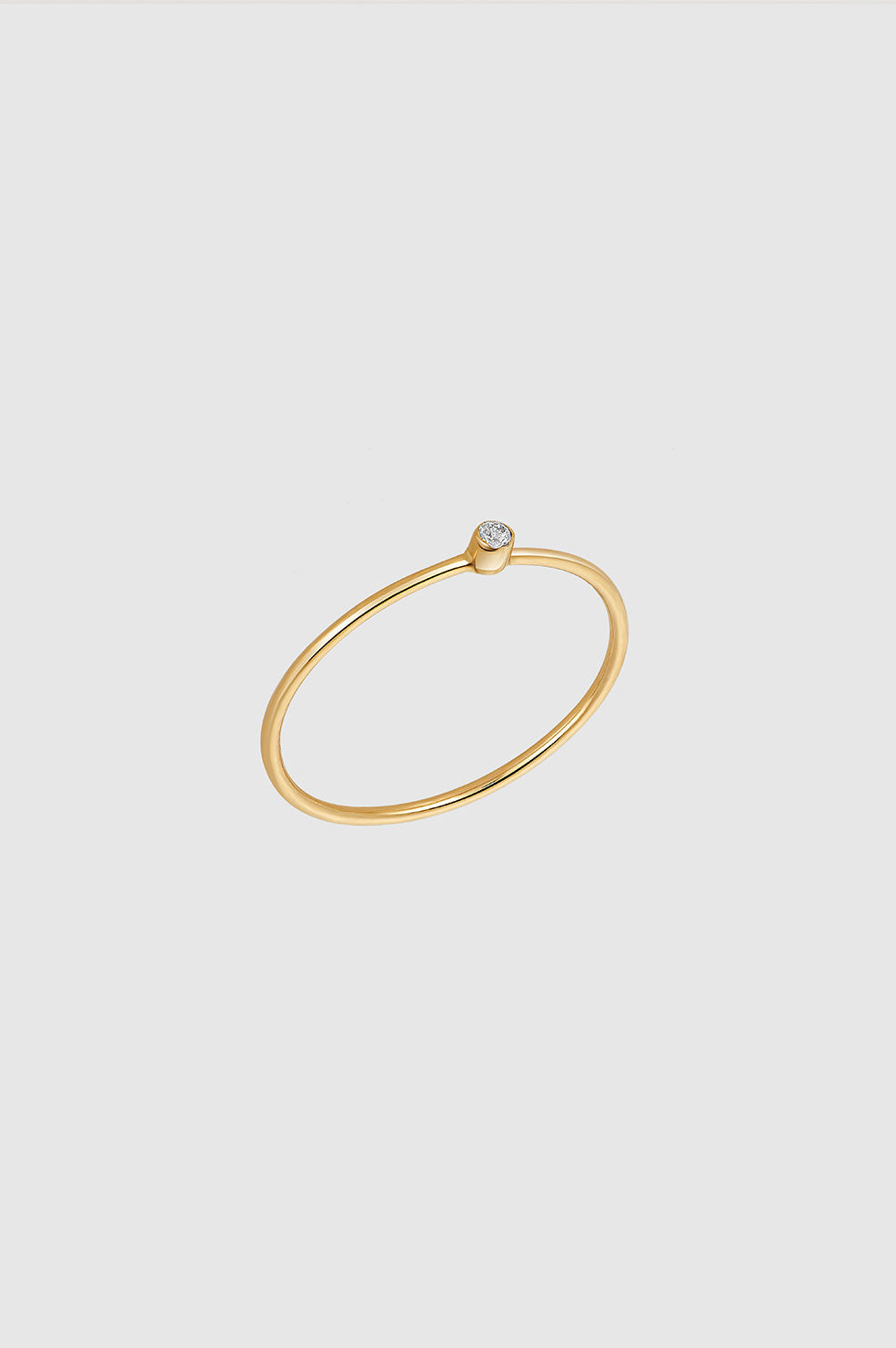 ANINE BING Stacking Ring With Diamond in 14k Gold