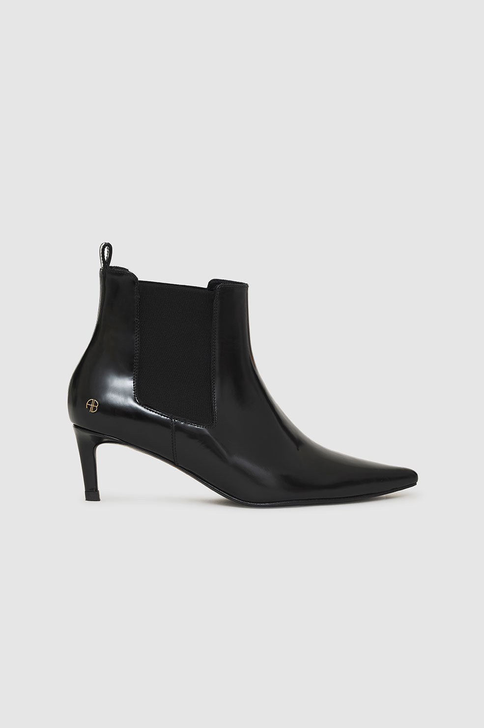 ANINE BING Stevie Boots in High-Shine Black