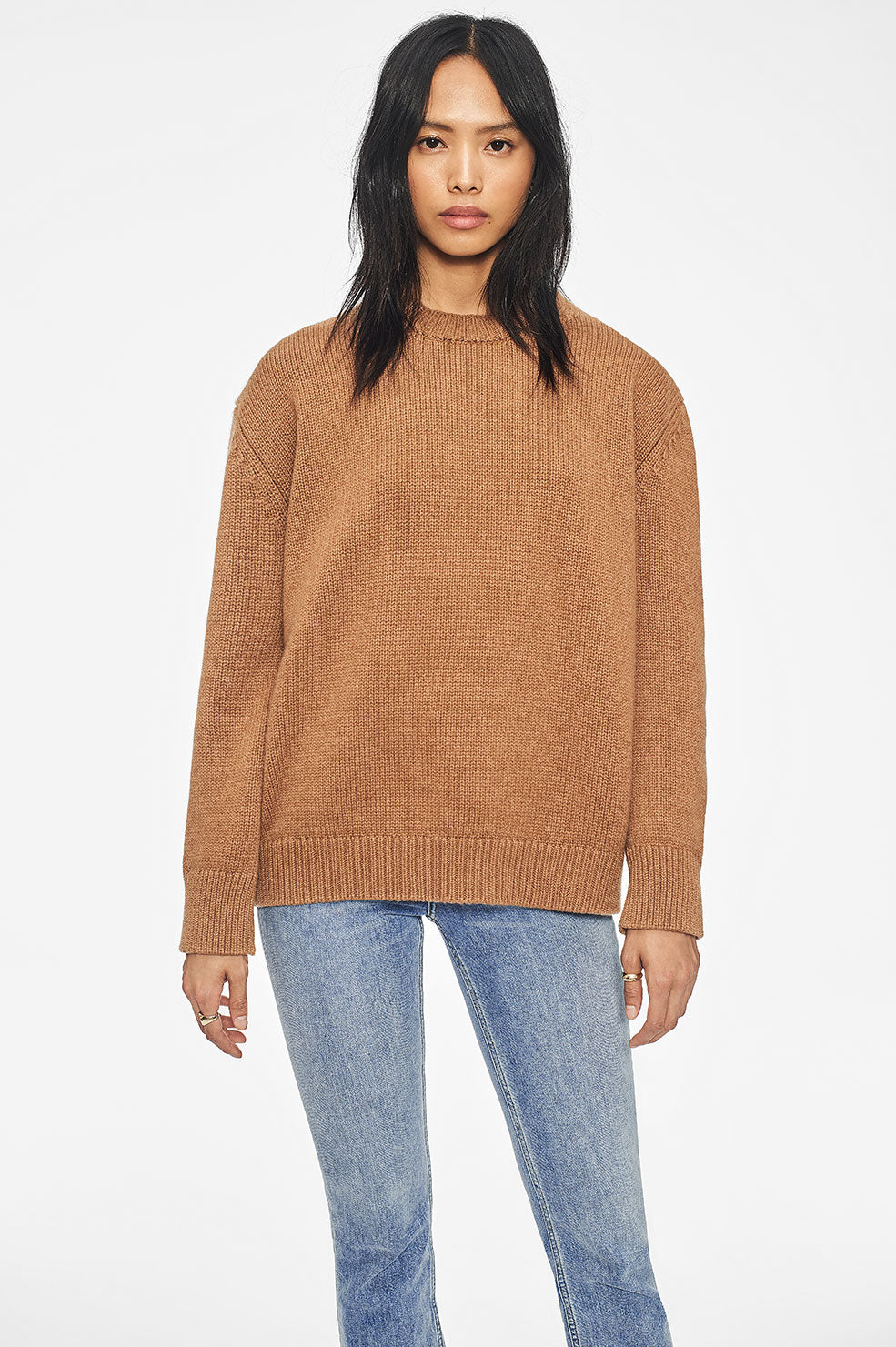 ANINE BING ROSIE CASHMERE KNIT SWEATER