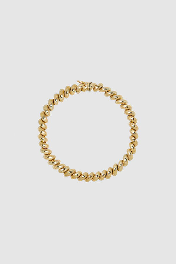 Anine Bing | Sliding Diamond String Bracelet - Gold and Yellow