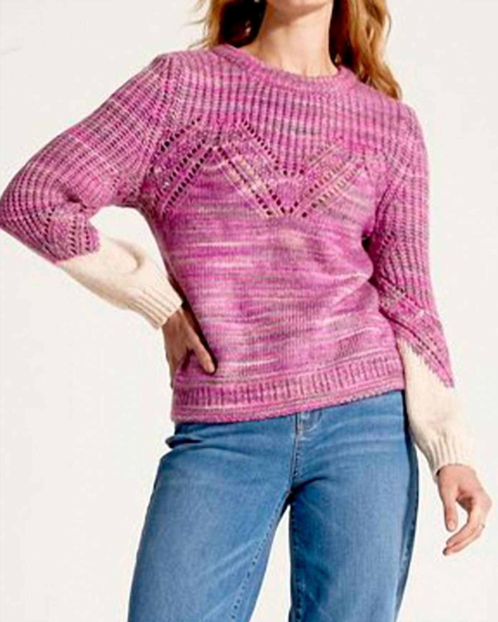 Winter Warmth Sweater in Pink Multi | Pink Multi