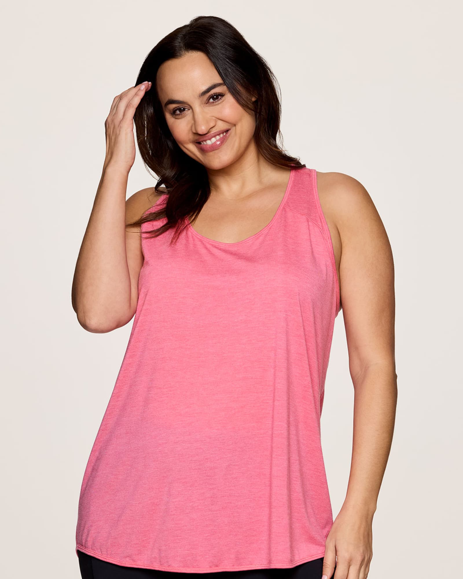 Prime Relaxed Twist Back Tank Top | Pink