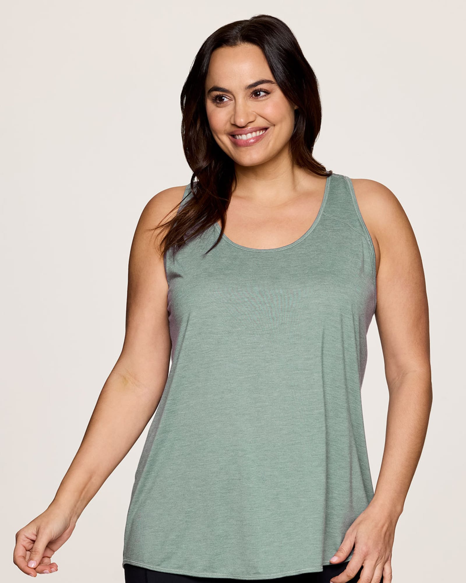 Prime Relaxed Twist Back Tank Top | Sea Glass