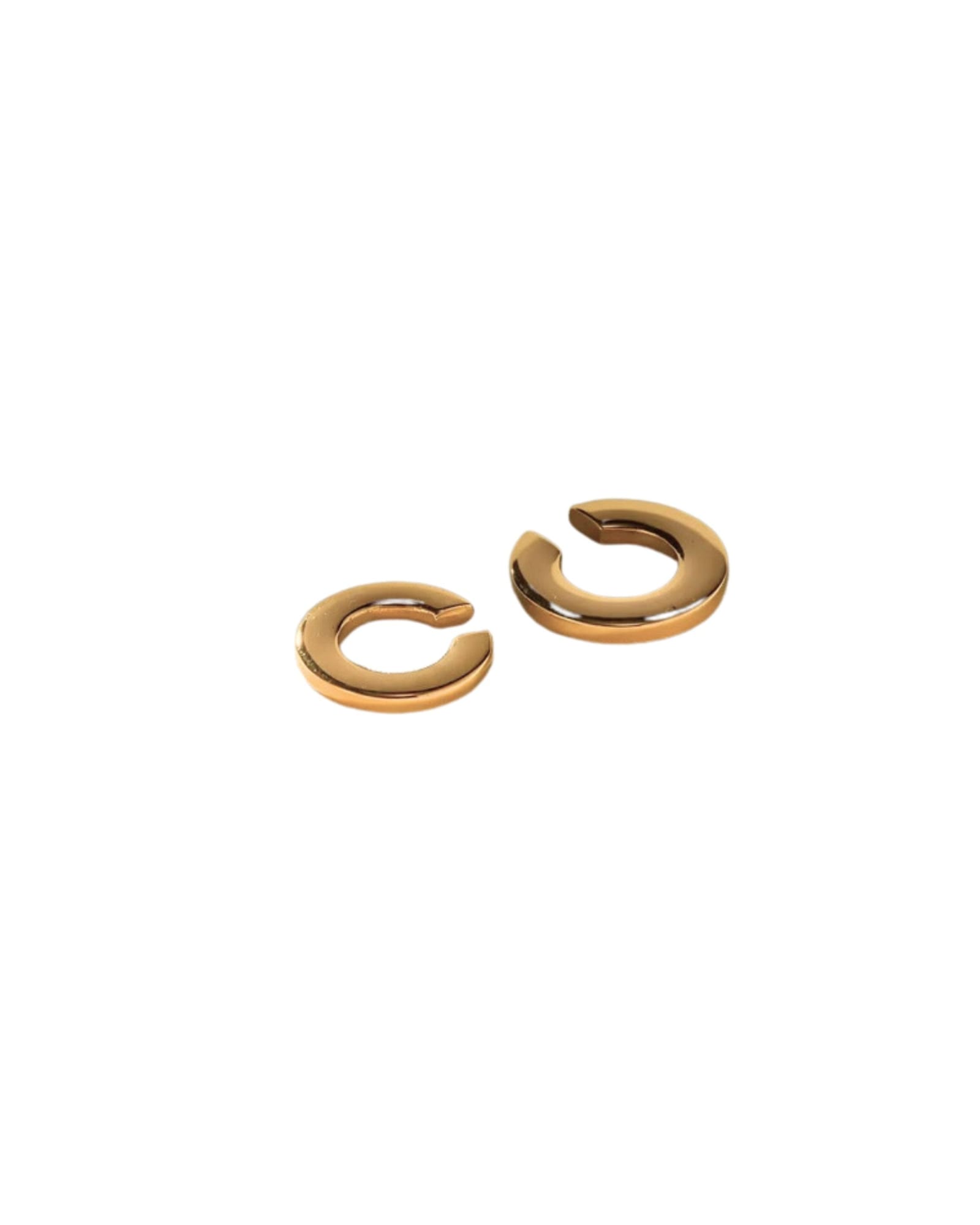 Flat Cylinder Ear Cuff - Gold | Gold