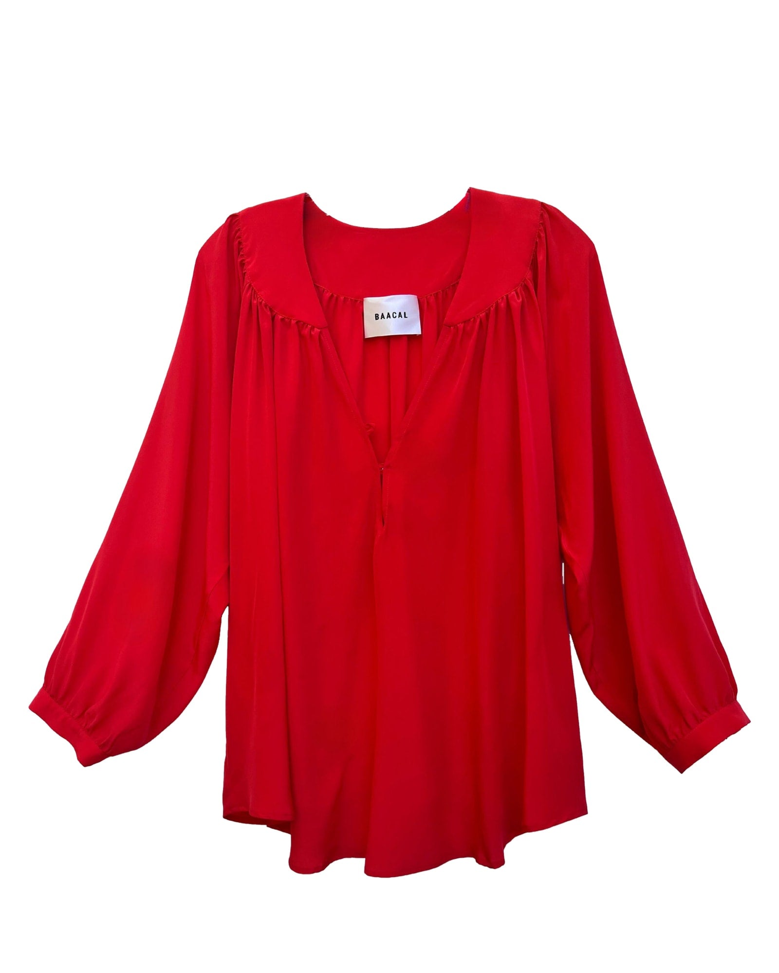 Stevie Blouse - Red Silk | Red