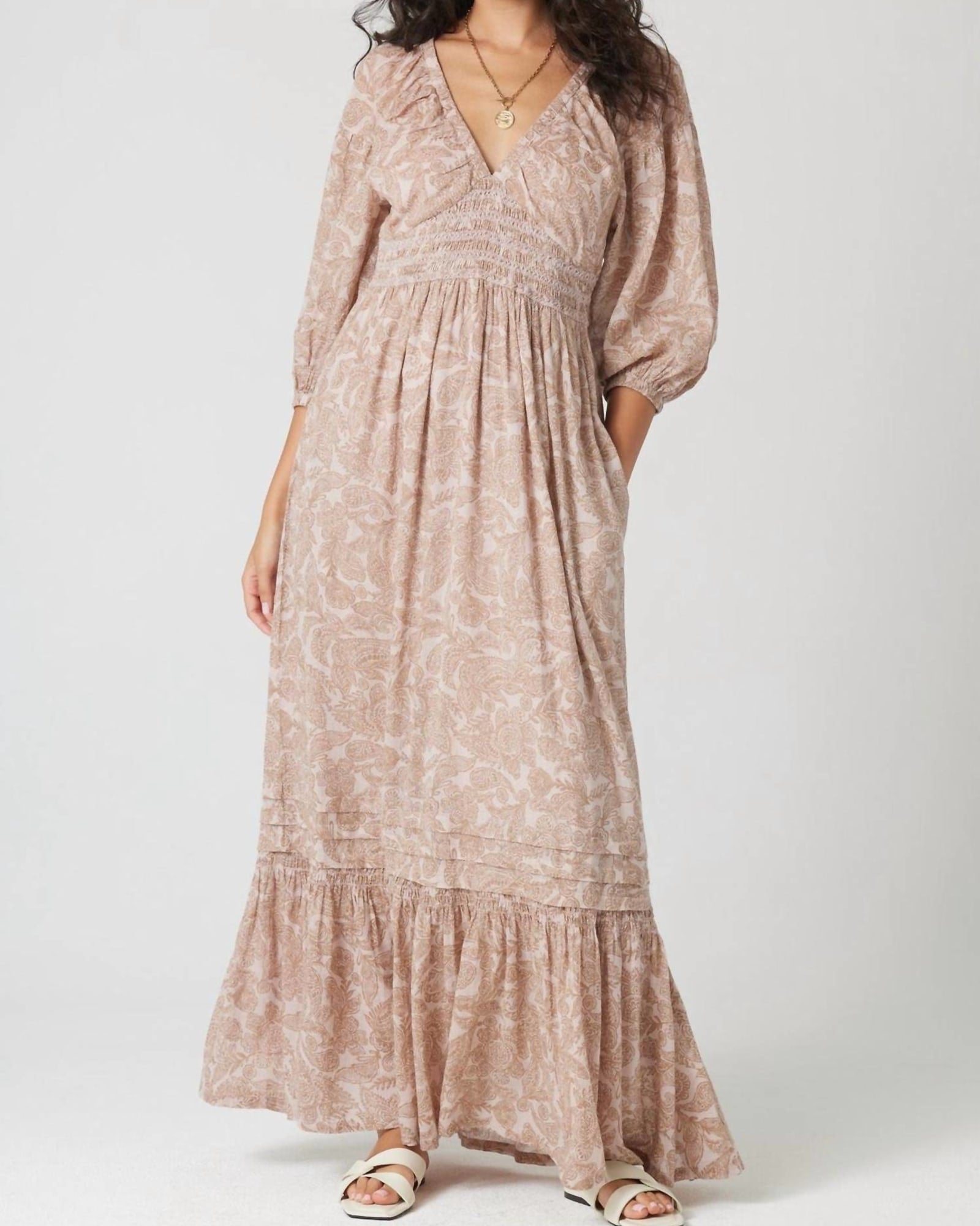 Octavia Dress In Sandstone | Sandstone