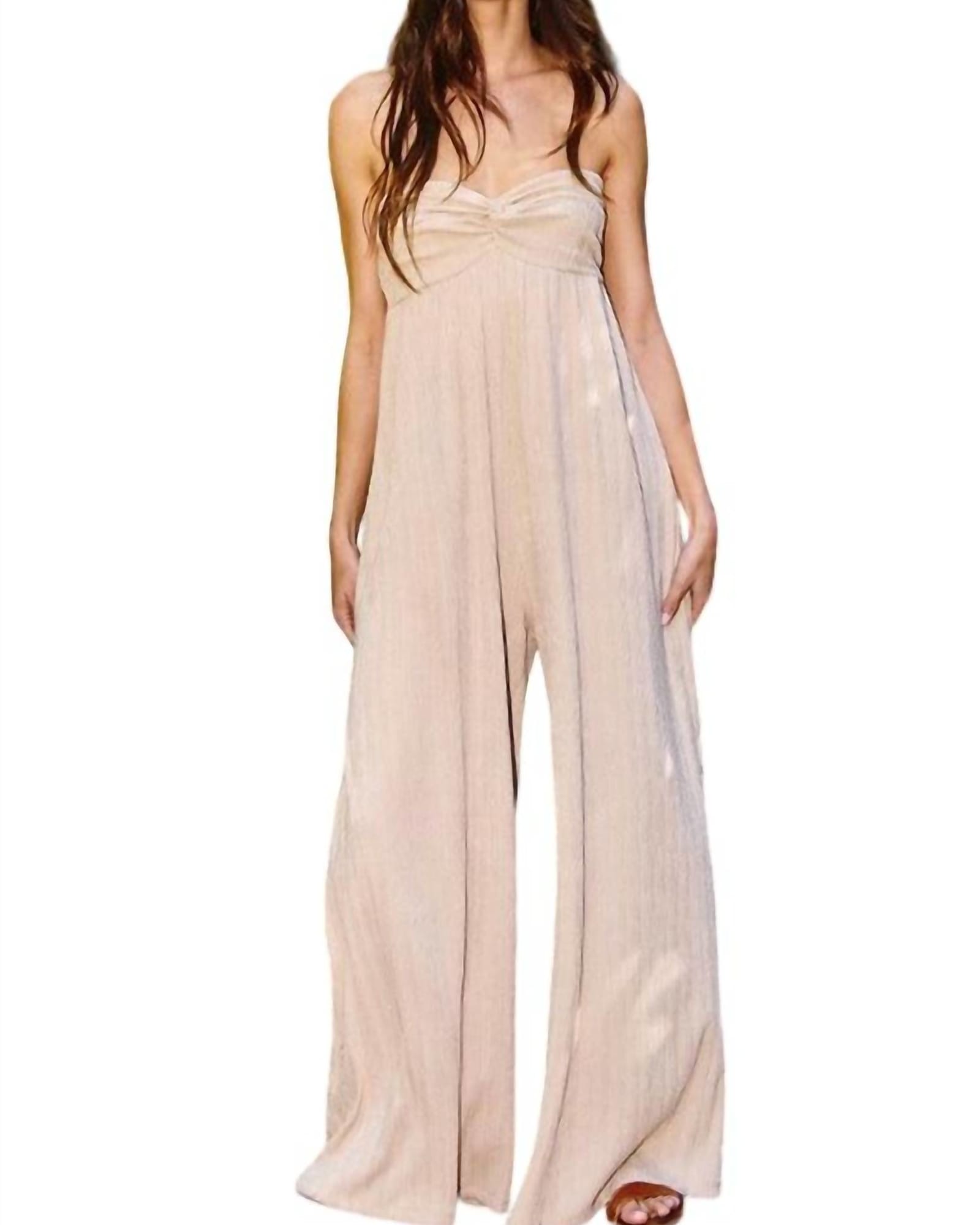 Easy Breezy Jumpsuit In Taupe | Taupe