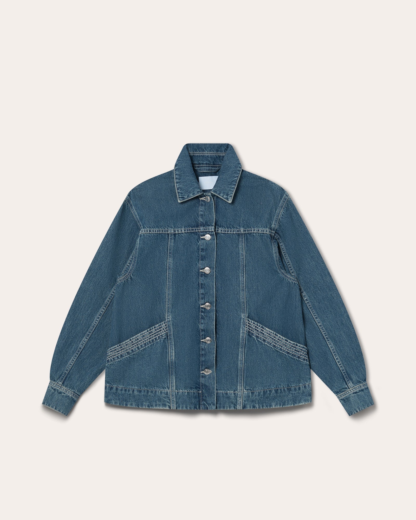 Reve Jacket | Mid-Blue Wash