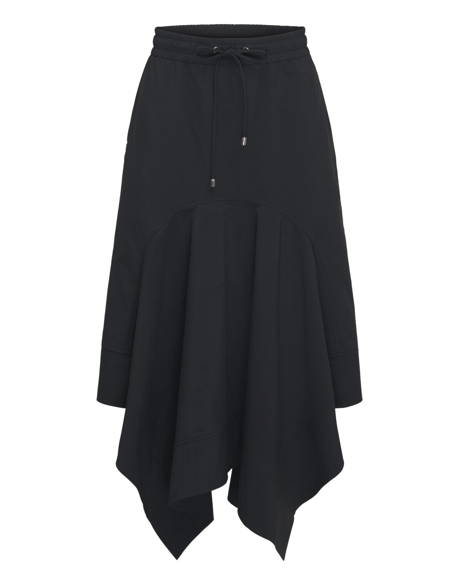 Handkerchief Midi Skirt | Black