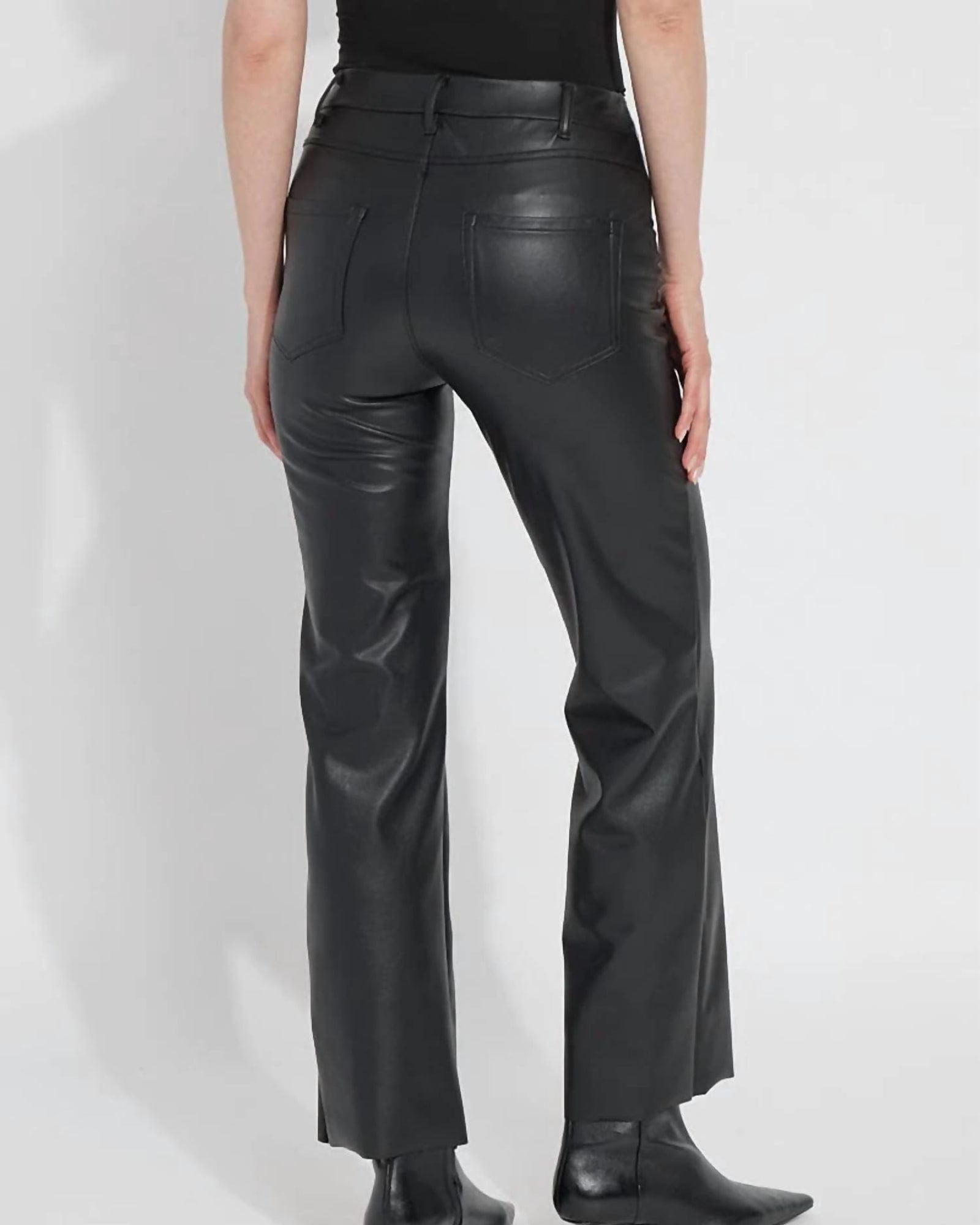Amara Straight Flare Pants In Blk | Blk