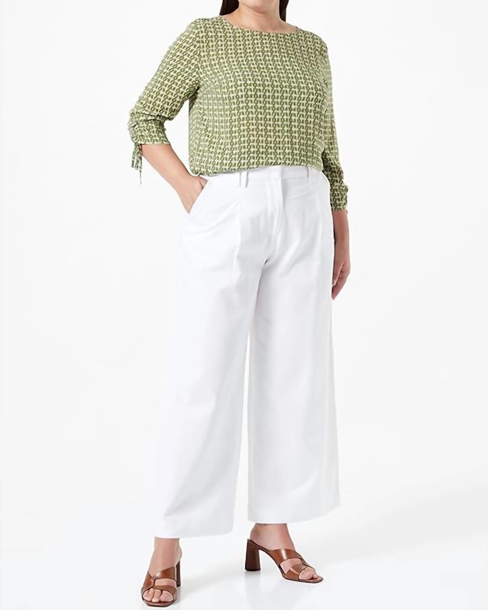 Amita Trousers In Eco White | Eco White