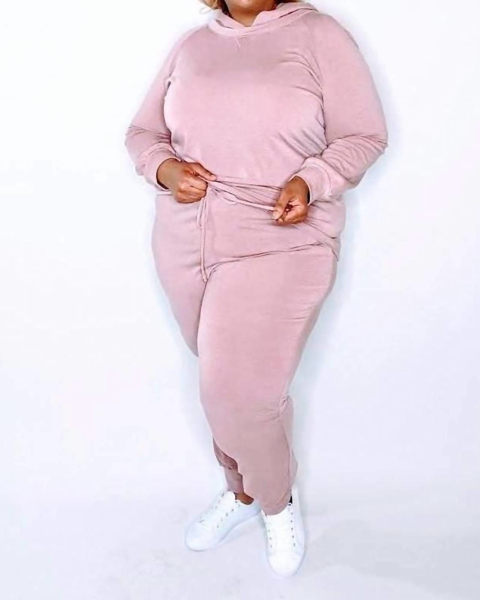 Casual Jogger Set In Mauve | Mauve