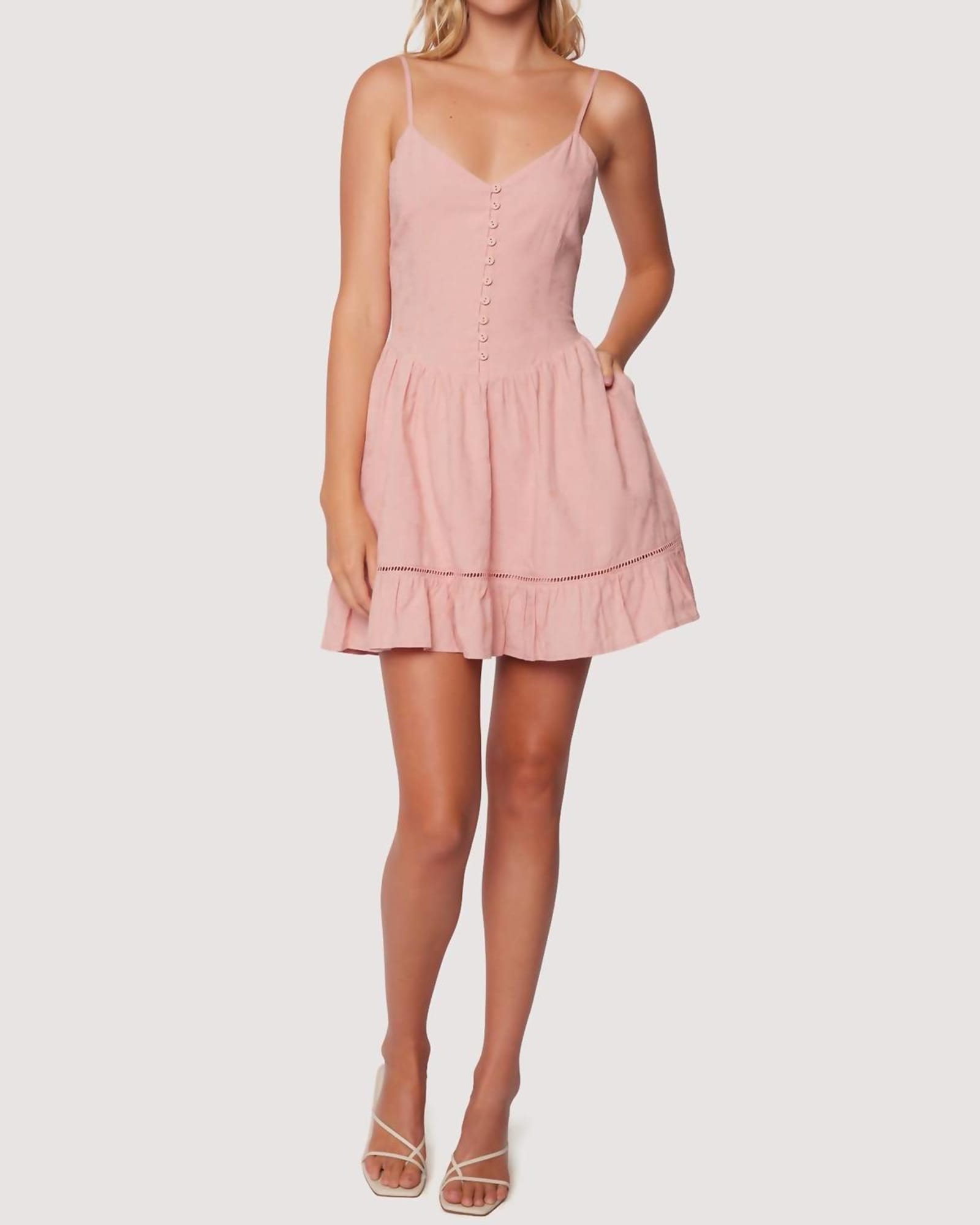 Bird Song Mini Dress In Pink | Pink