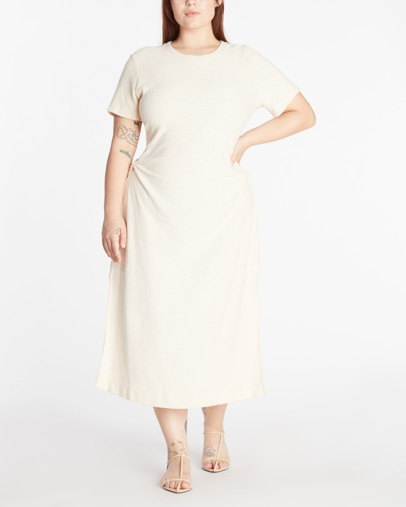 Short Sleeve Aurora Dress | Cream