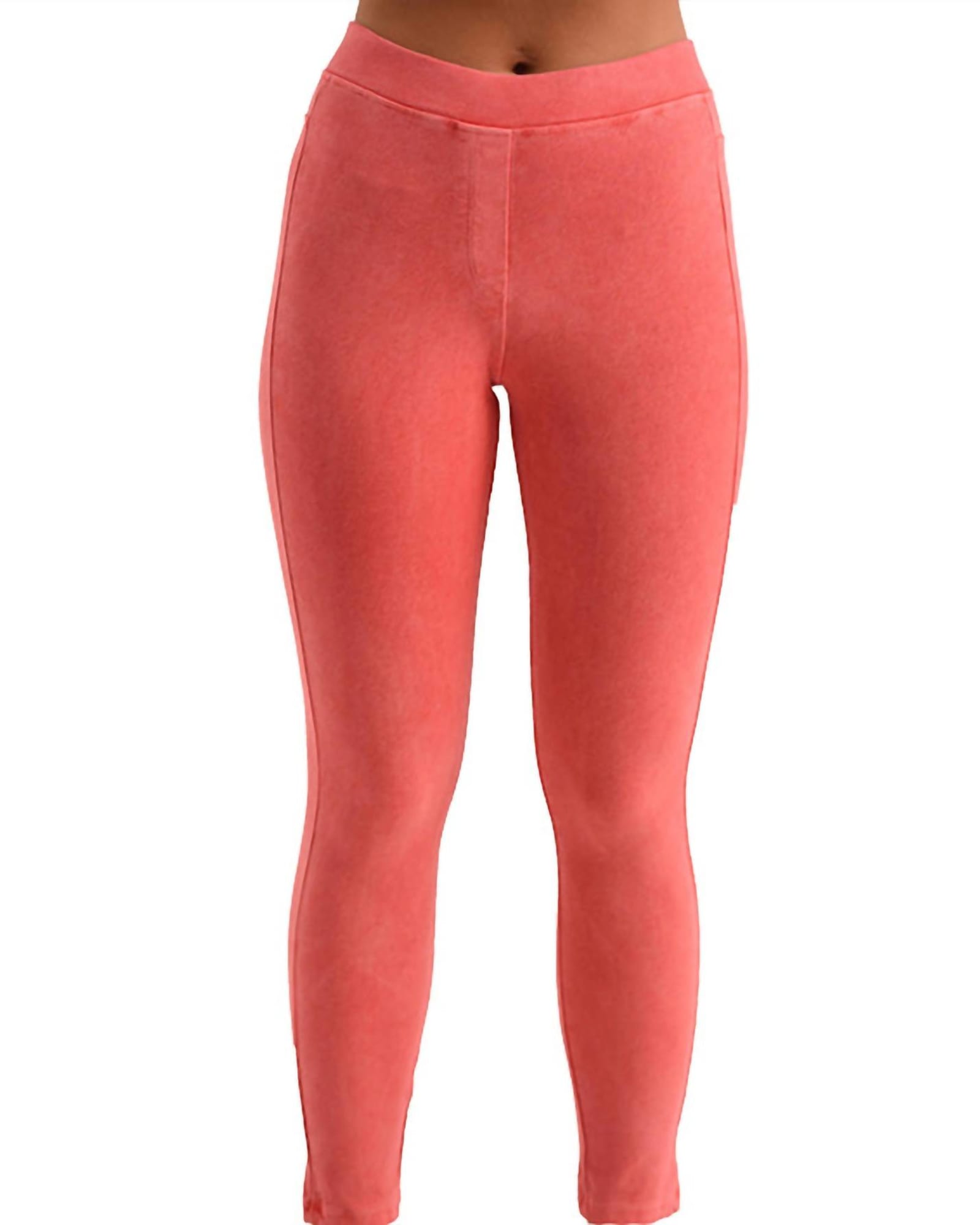 High Rise Jegging In Coral | Coral