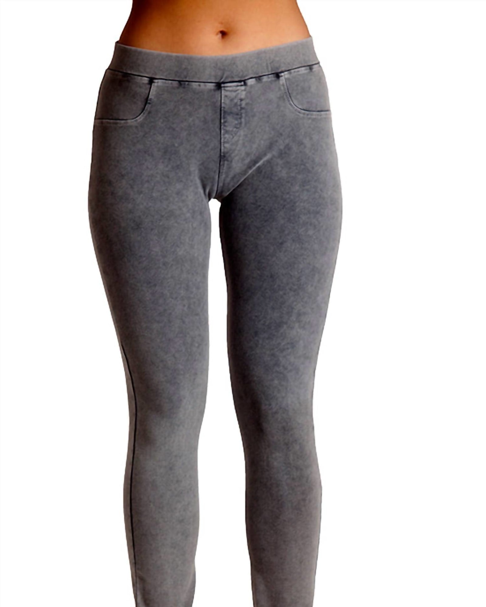 High Rise Jegging In Gray | Gray