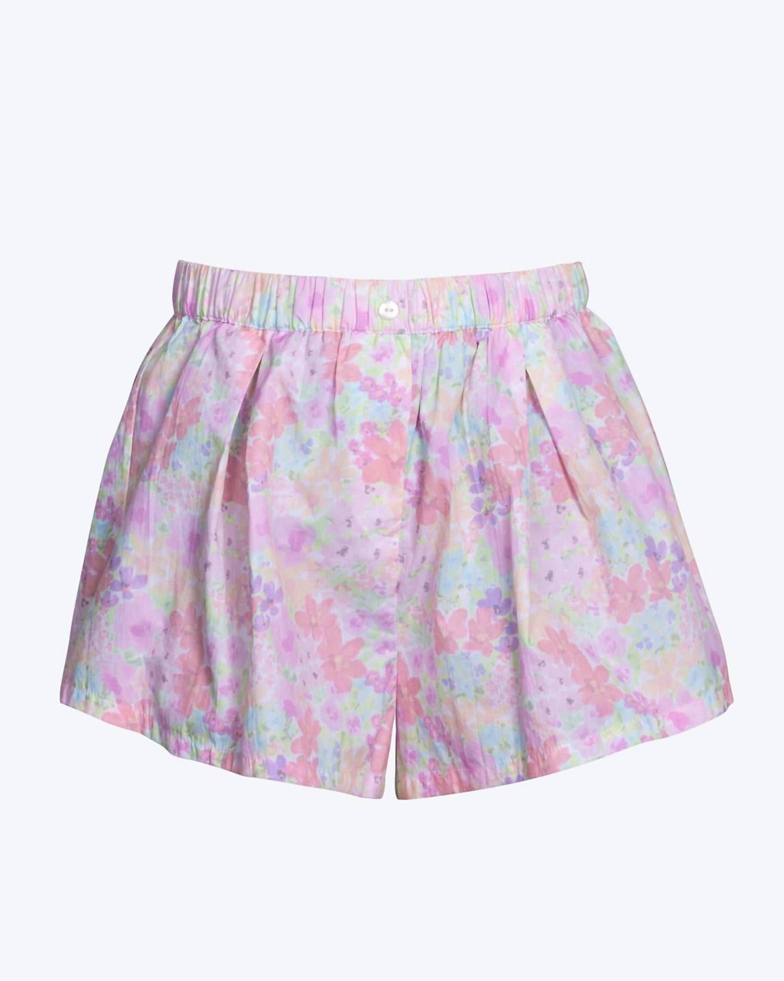 Kennedy Floral-Print Cotton-Poplin Shorts In Pink Multi | Pink Multi