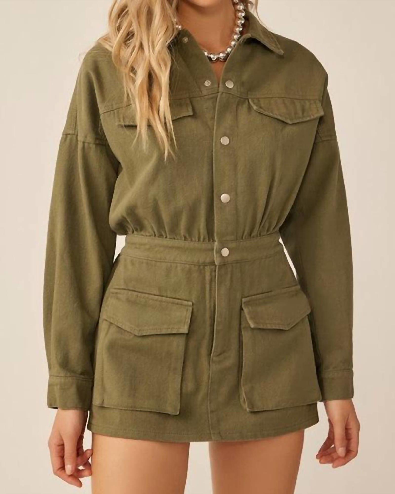 Keep It Cute Romper In Olive | Olive