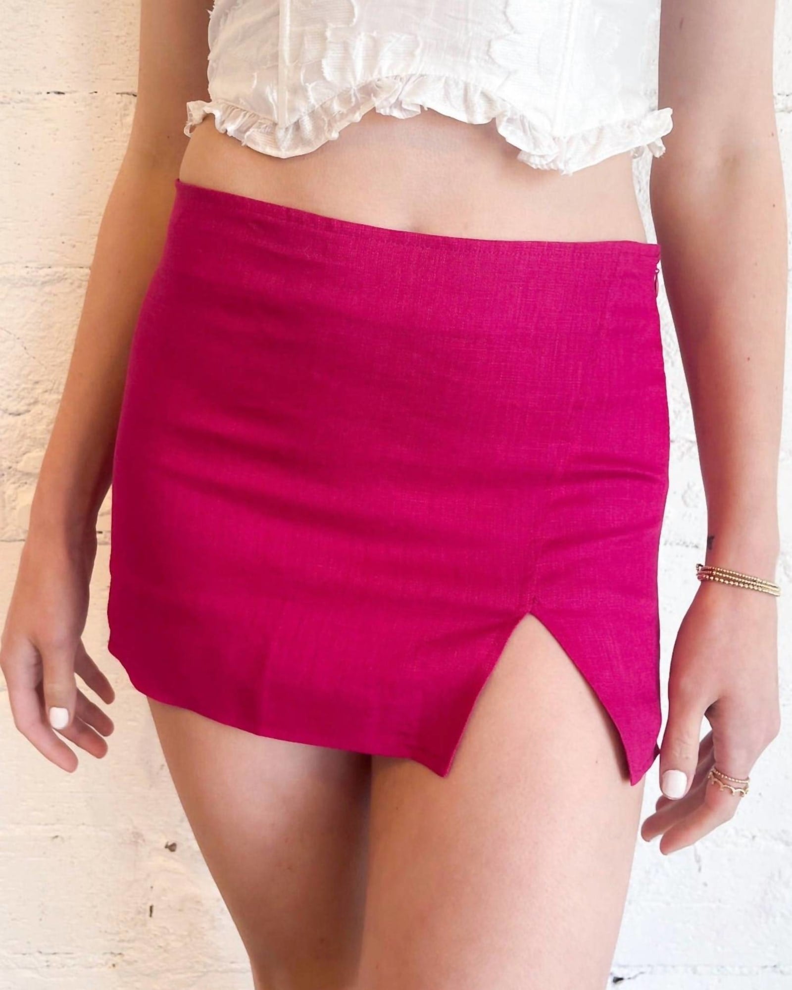 Posh Mini Skirt In Pink | Pink