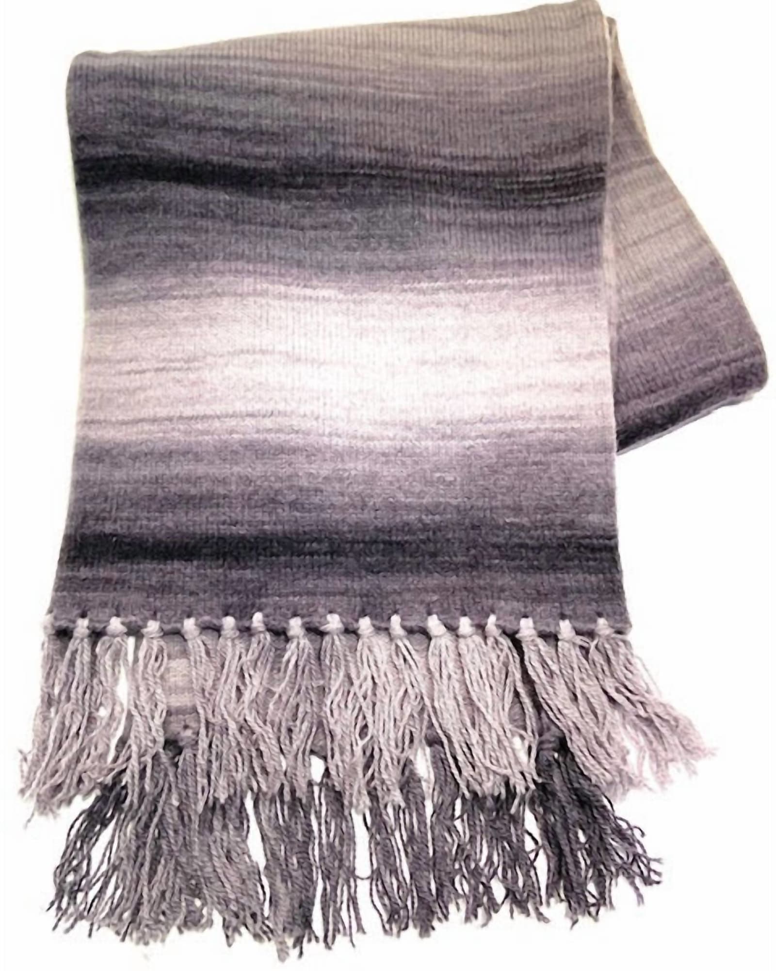 Ombre Cashmere Scarf In Flannel | Flannel