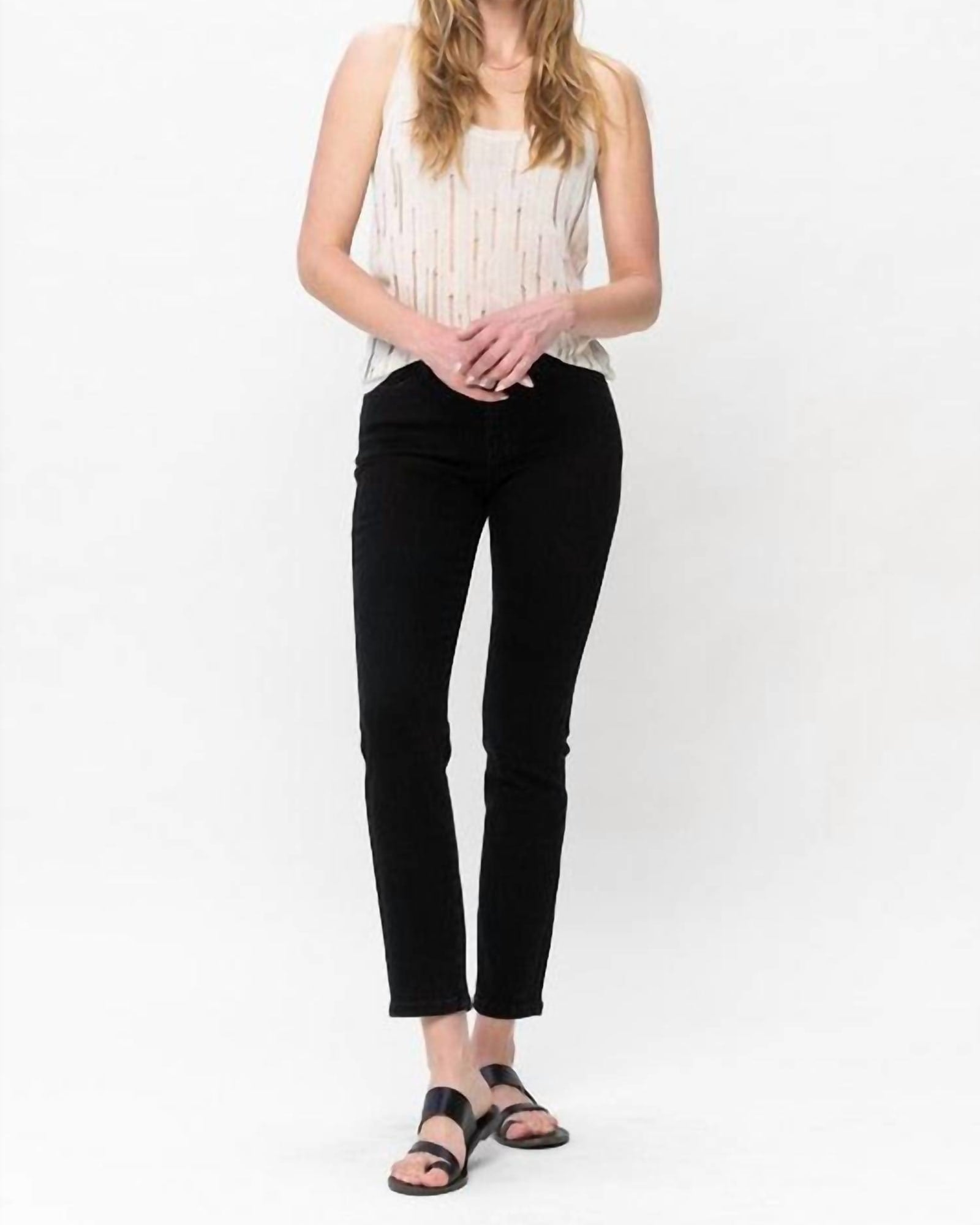 Slim Fit Jean In Black | Black