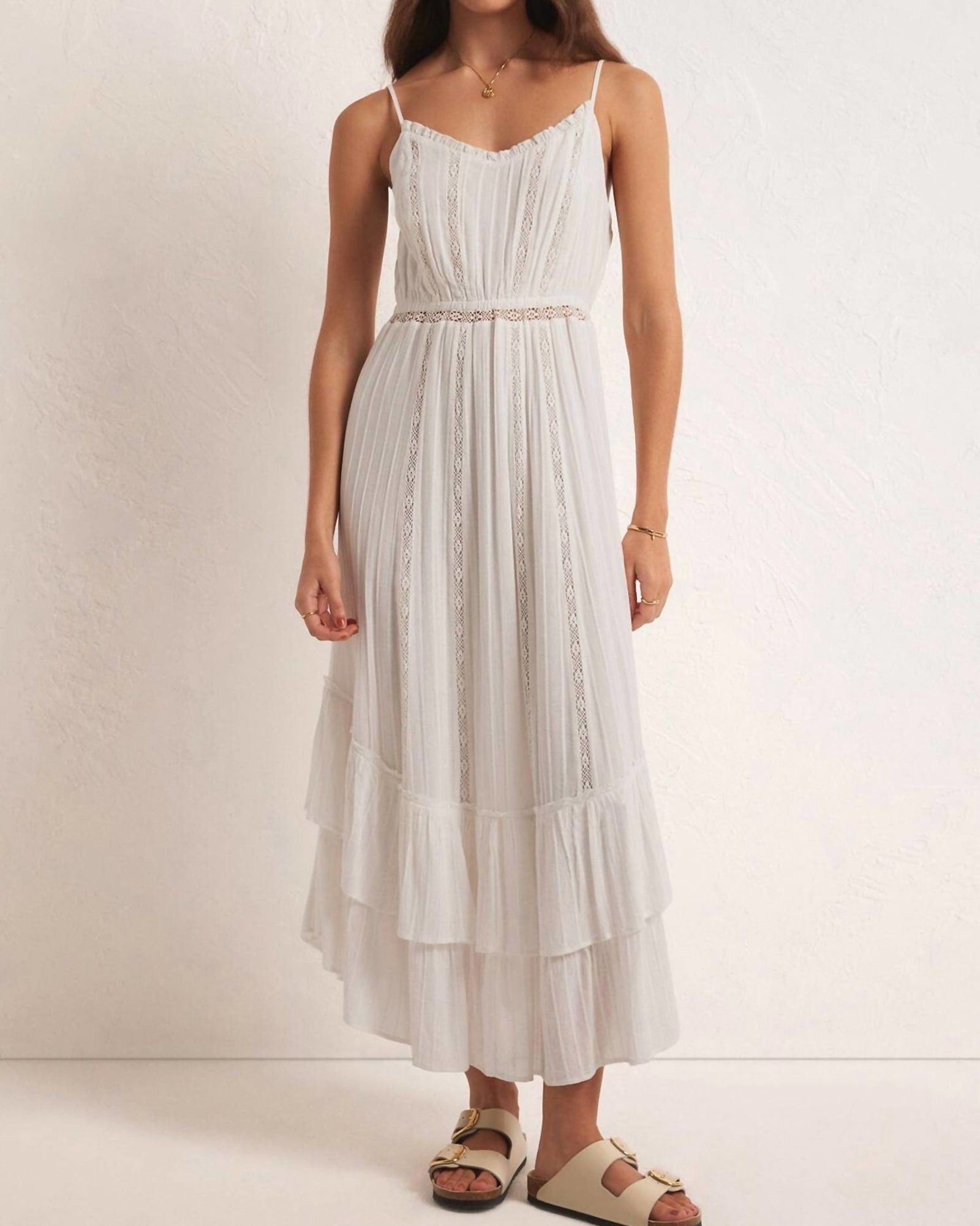 Rose Maxi Dress In White | White