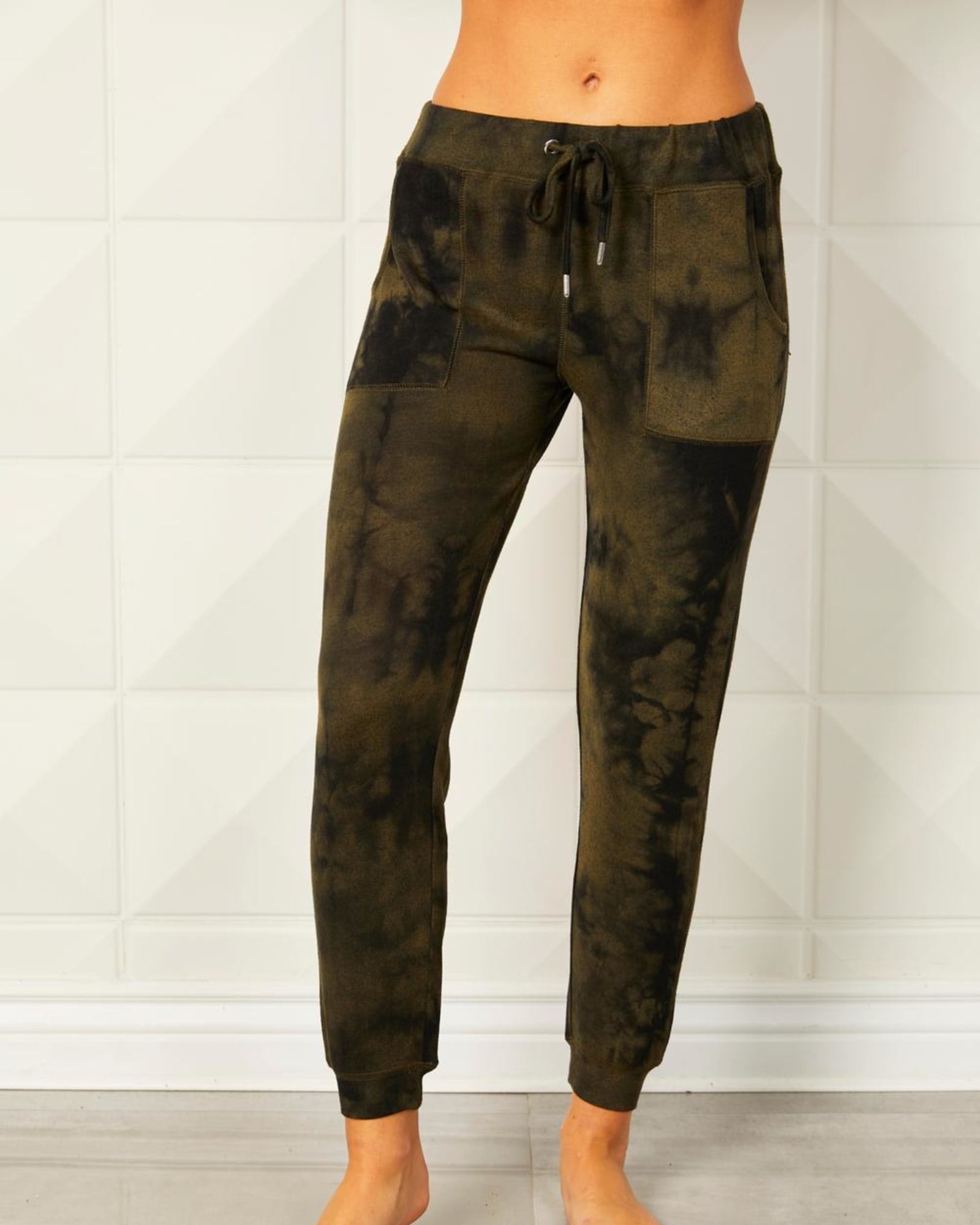 Tie Dye Jogger In Army | Army