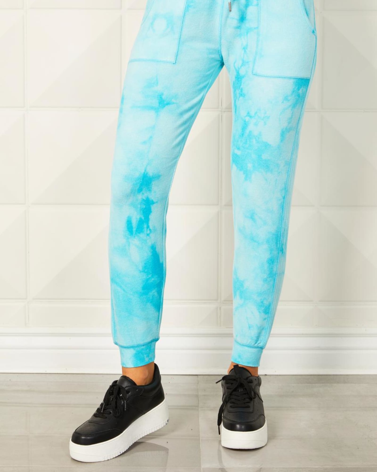 Soft Stretch Tie Dye Jogger In Surf | Surf