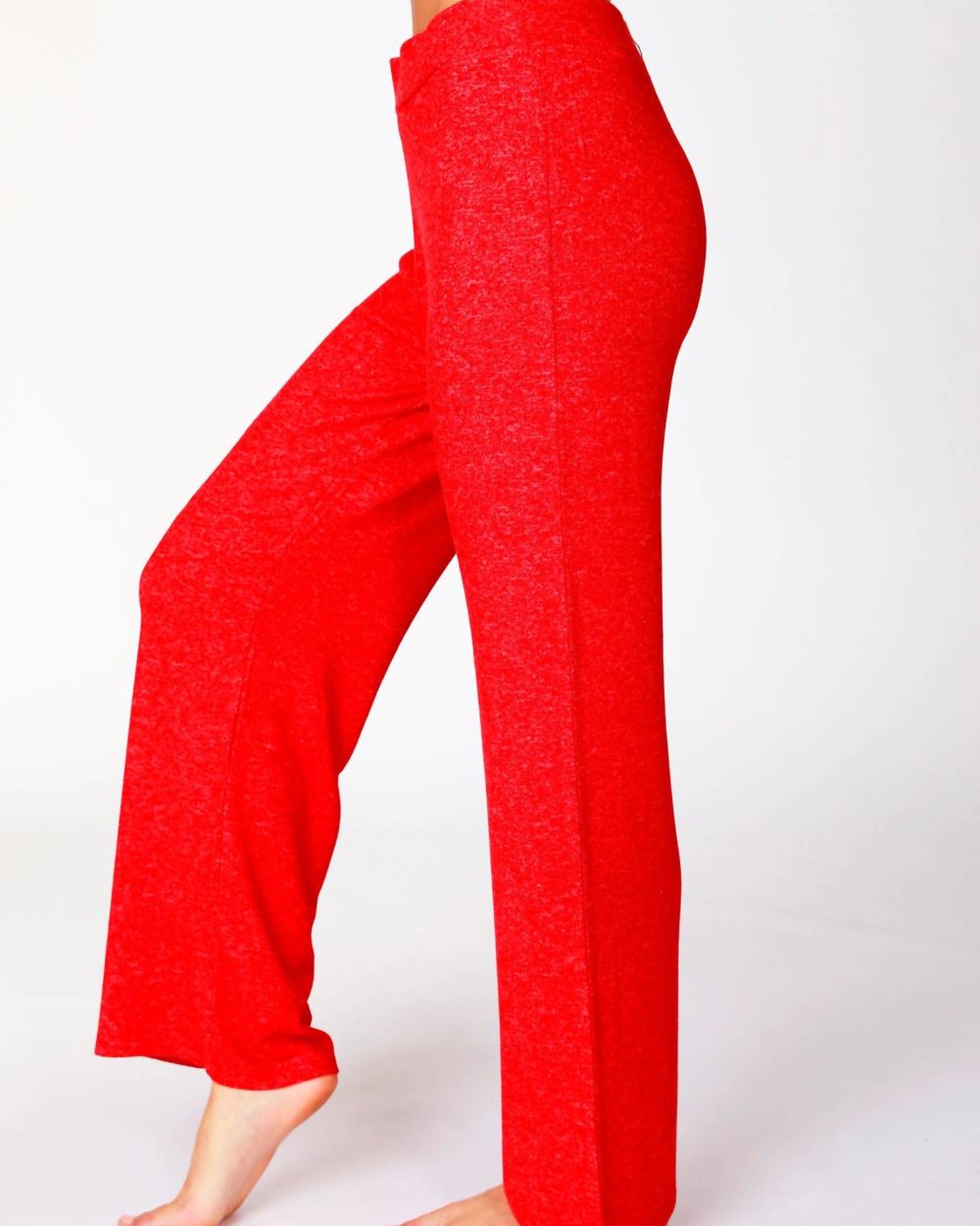 Soft Stretch Lounge Pant In Red | Red