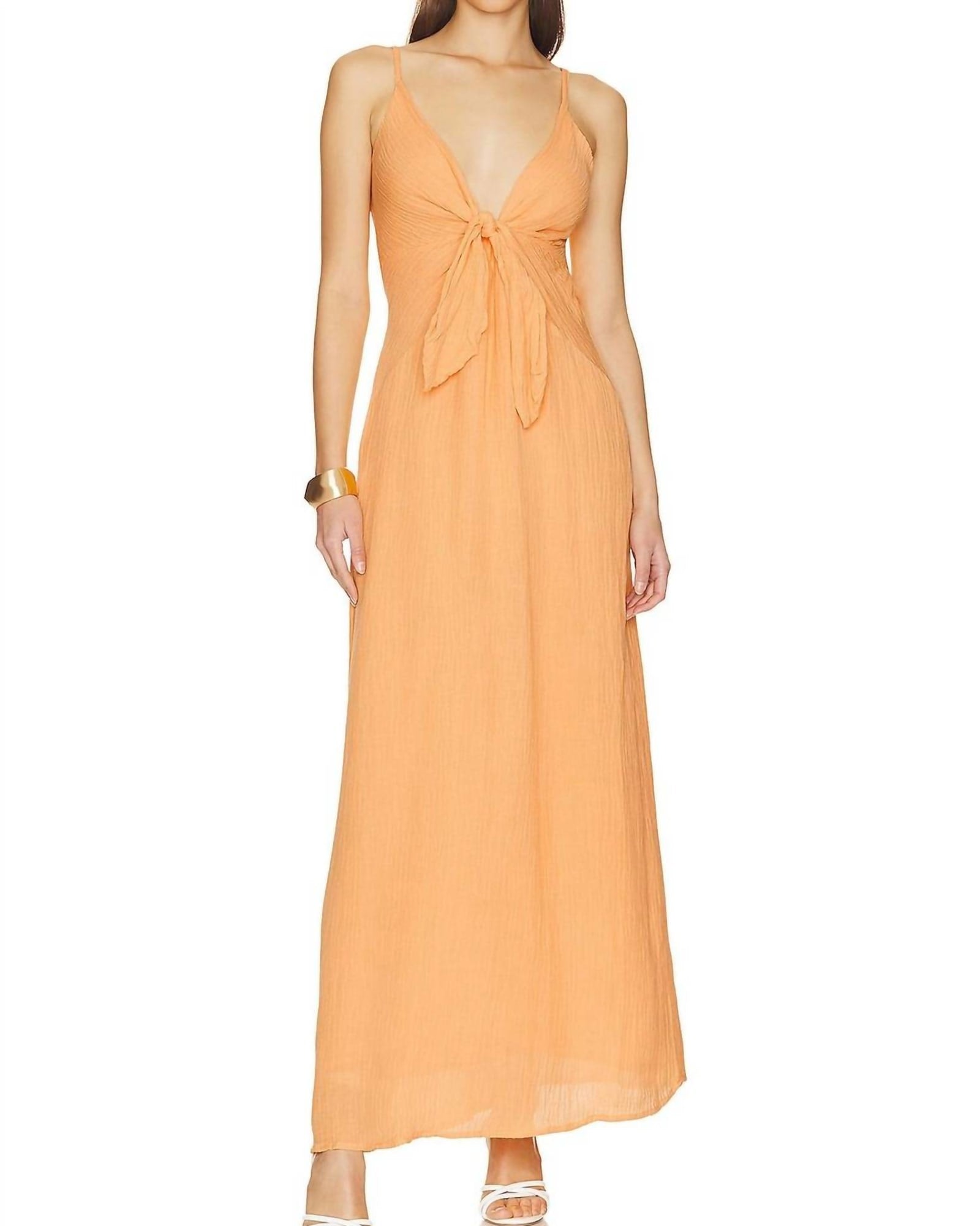 Verona Midi Dress In Saffron | Saffron