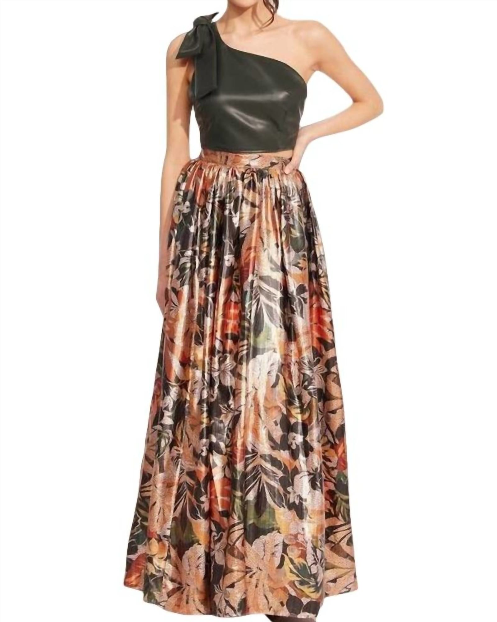 Anova Skirt In Glitter Bloom | Glitter Bloom