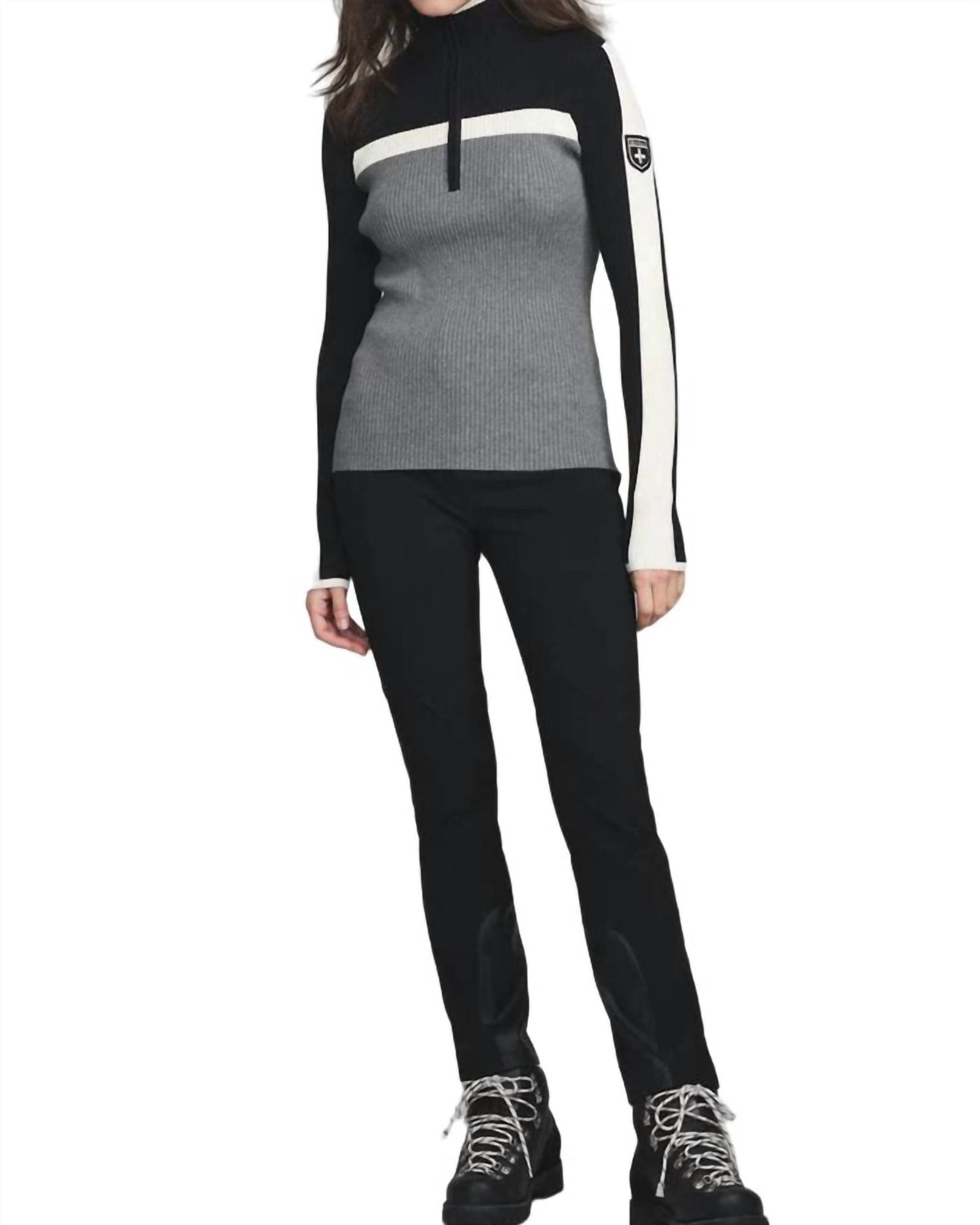 Ali Ll Half -Zip Sweater in Heather Grey | Heather Grey