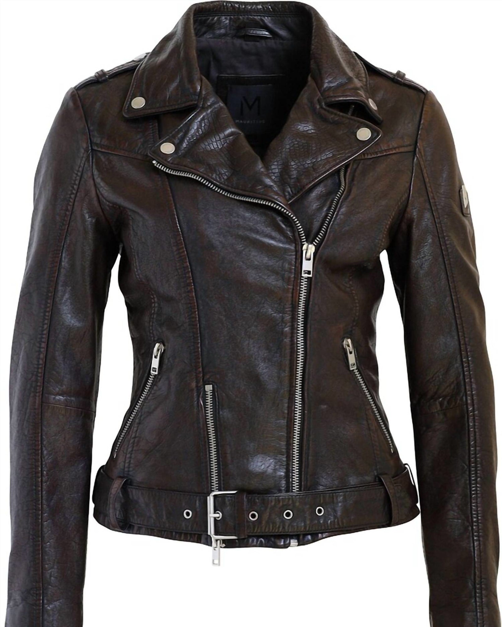Wild Rf Leather Jacket in Mahogany | Mahogany