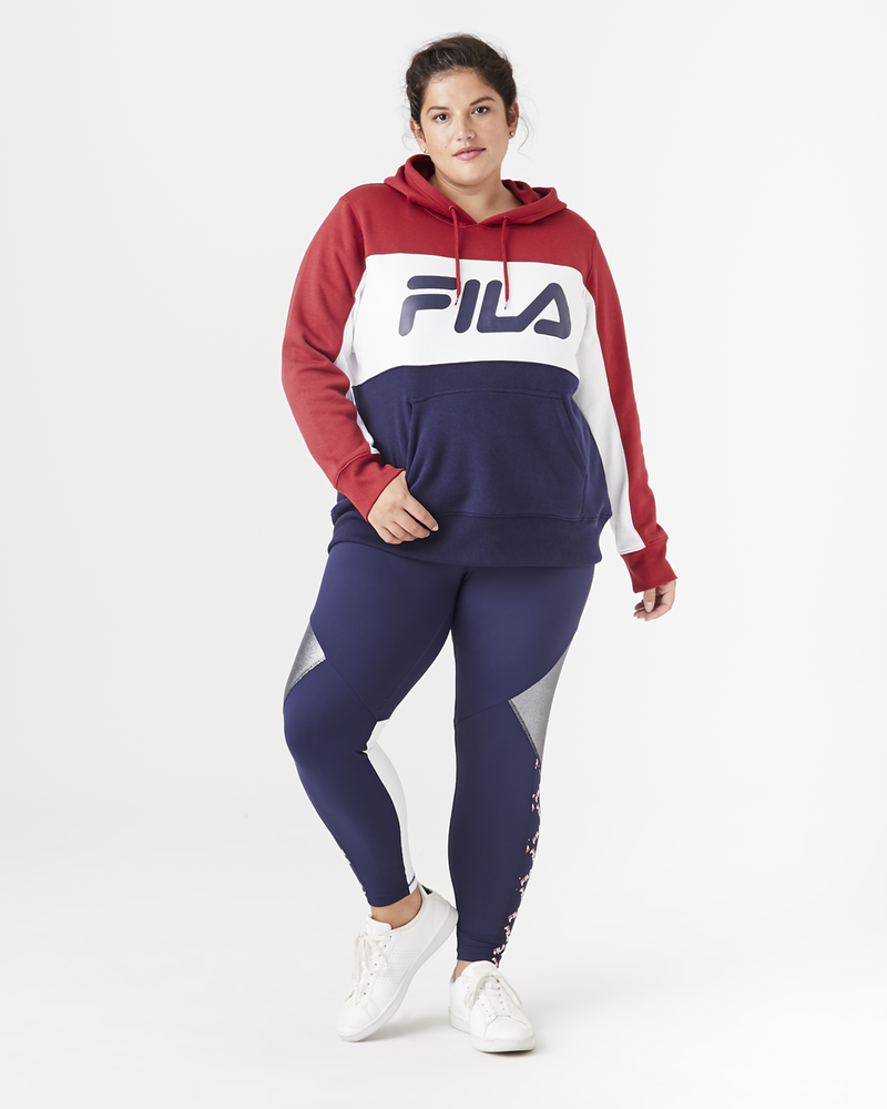 plus size fila hoodie