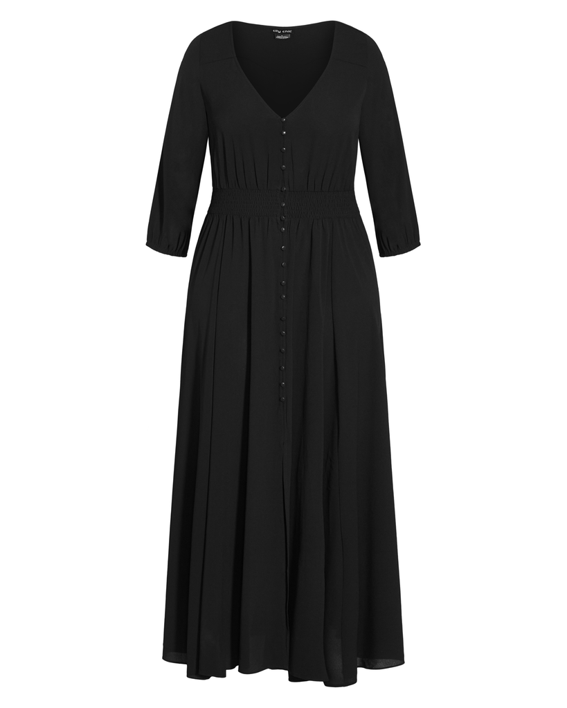 Plus Size Desiree Maxi Dress | Black