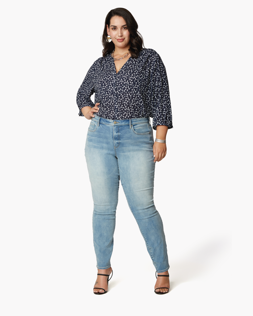 Alina Plus Size Skinny Jeans | Medium Wash