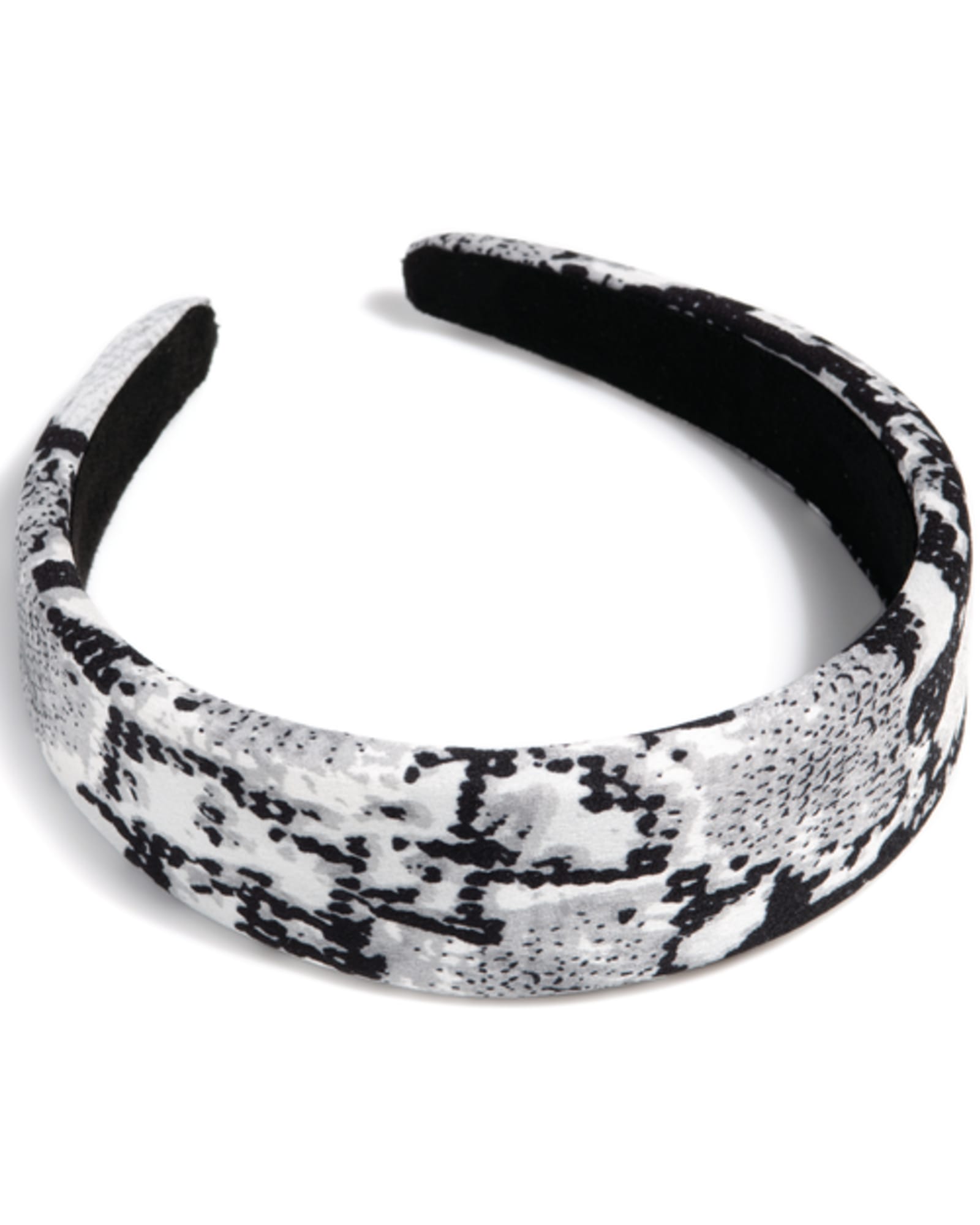 Amanda Snake-Print Headband | Grey