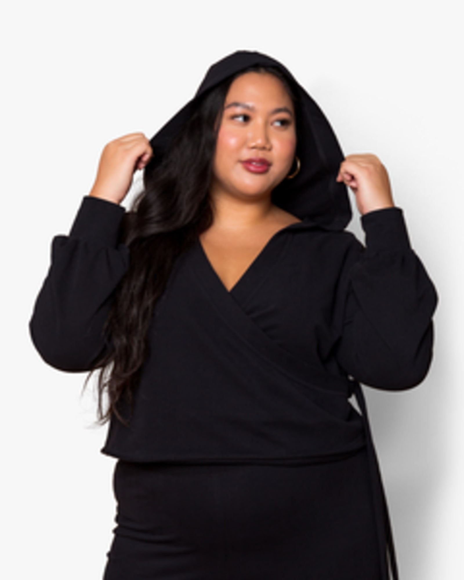 Eliza Cropped Hoodie | BLACK