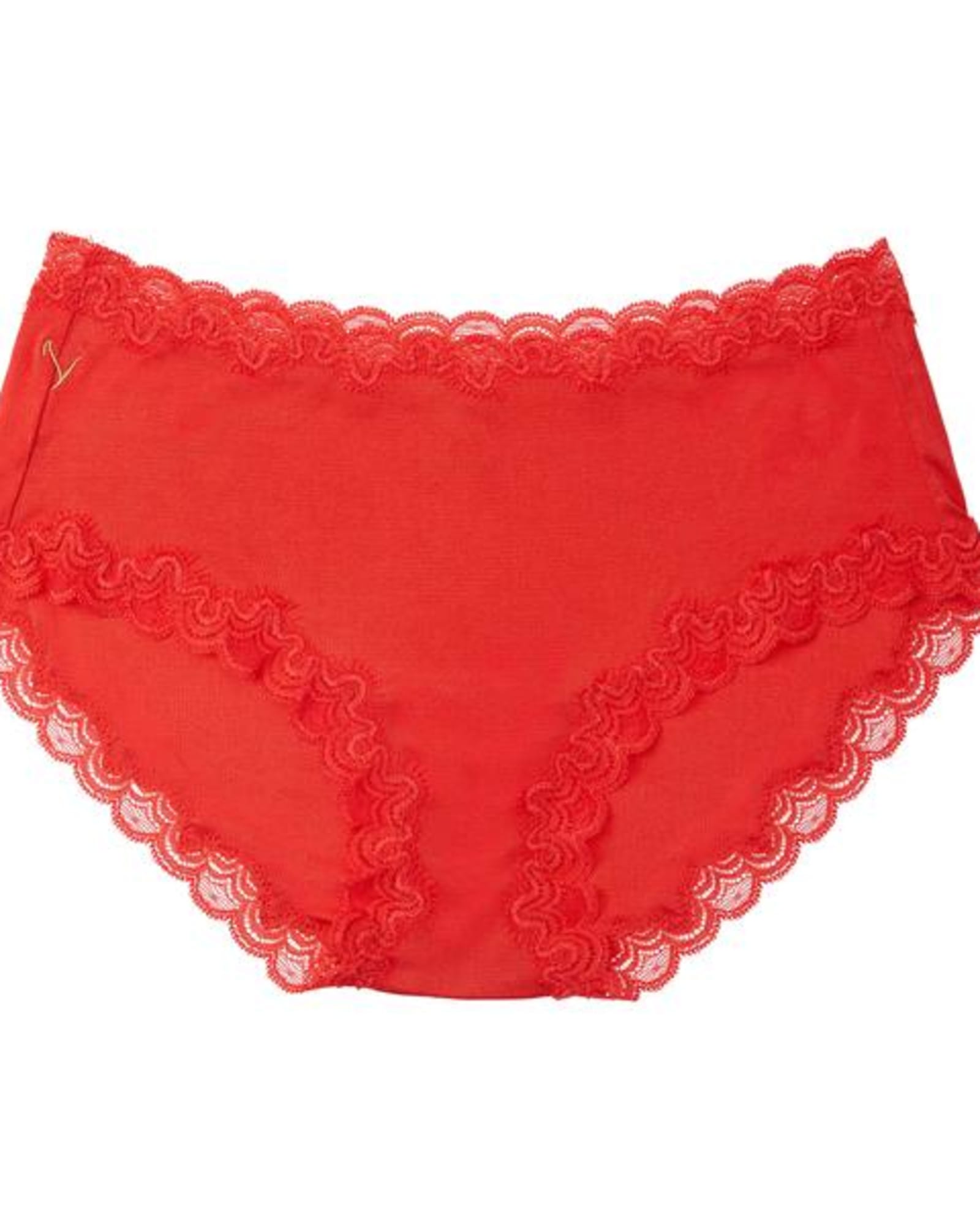 Soft Silk Panties | Fiery Red